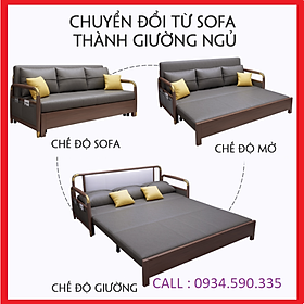 Mua Ghế Sofa Giường Cao Cấp Kiêm Giường Sofa Gấp Gọn 1m90 x 1m30 Kèm Ngăn Chứa Đồ Đa Năng - Ghế Sofa Đa Năng Khung Thép Chịu Lực Thiết Kế Mới