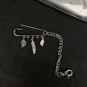 Ghim cài áo dạng xích kim băng cá tính