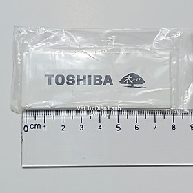 Hình ảnh Combo 10 tem dán mặt máy lạnh TOSHIBA chữ đen