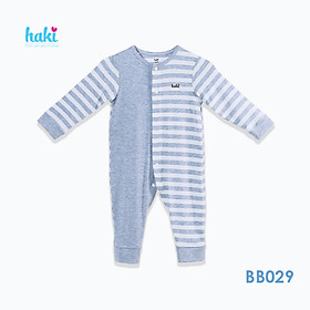 	 Bộ body cài giữa phối nửa thân vải sợi tre cao cấp BB029 HAKI