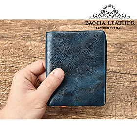 Ví Đứng Nam Da Bò Cao Cấp BHM1249 Mềm Mại - Bền Bỉ, Chống Xước - Chống Nhăn Tốt, Thiết Kế Cổ Điển, Dáng Đứng - Gập 2, Ngăn Đựng Tiền Có Khóa Kéo, Nhiều Ngăn Để Giấy Tờ Tiện Dụng