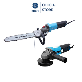 Bộ máy mài, cắt cầm tay đa năng Kachi MK190 + Tặng kèm lưỡi cưa xích (Kèm bộ phụ kiện) - Hàng chính hãng