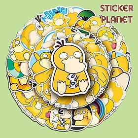 Sticker The spyduck family vịt vàng dễ thường chống thấm nước trang trí mũ bảo hiểm, laptop