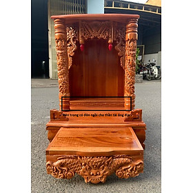 Mua Bàn thờ thần tài ông địa  ngăn kéo to  có đôn 48 x 68cm