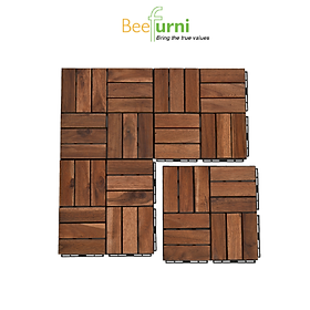 Mua (Beefurni) Combo 10 vỉ sàn gỗ lót ban công  sân vườn  ngoài trời
