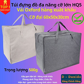 Hình ảnh Túi đựng đồ đa năng cỡ lớn HQ5 chất liệu vải Oxford đựng chăn màn quần áo Hàng chính hãng xuất khẩu