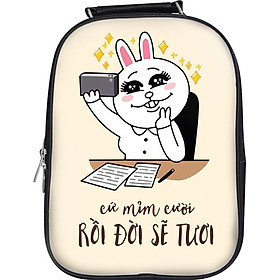 Balo Unisex In Hình Cứ Mỉm Cười - BLFU417