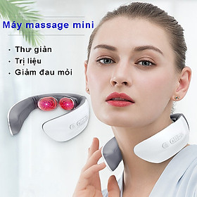 Máy massage cổ vai gáy đa chức năng với 2 đầu massage, pin sạc 5V/500mA giải pháp vật lý trị liệu hiệu quả