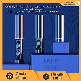 Mua Tai nghe không dây Bluetooth 5.2 chống nước Trụ Tròn BL21  định vị  đổi tên  thao tác chạm cảm ứng  đèn pin  dùng cho các dòng điện thoại và laptop  Hỏa Tốc