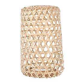 Bamboo Handwoven Lamp Shade Ceiling Pendant Light Cover for Office Bedroom