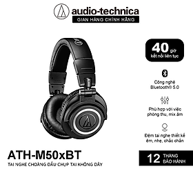 Mua Tai Nghe Bluetooth Chụp Tai Over-ear Audio Technica ATH-M50xBT Thời Lượng Pin 40H - Hàng Chính Hãng