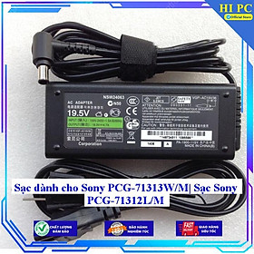 Sạc dành cho Sony PCG-71313W/M| Sạc Sony PCG-71312L/M - Kèm Dây nguồn - Hàng Nhập Khẩu