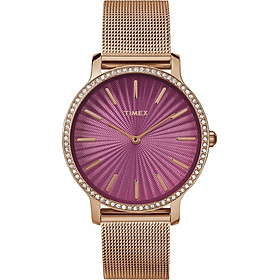 Đồng Hồ Nữ Dây Kim Loại Timex Metropolitan TW2R50500 (34mm) - Mặt Hồng