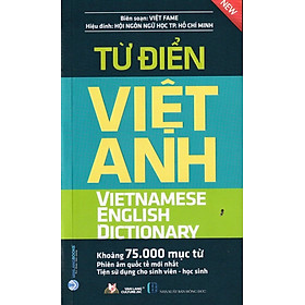 Hình ảnh sách TỪ ĐIỂN VIỆT ANH KHOẢNG 75.000 MỤC TỪ
