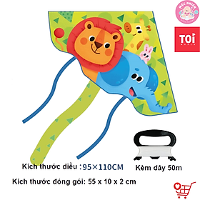 Diều vải cỡ lớn chính hãng TOI cho bé từ 5 tuổi - Tặng kèm dây 50m