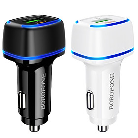 Mua Sạc Xe Hơi Borofone BZ14A QC3.0  BZ-14A - 1 Cổng USB  1 Cổng Type C- Hàng nhập khẩu