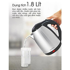 Mua Sẵn Hàng - Ấm Siêu Tốc Mini 1.8L Electric Kettle ... ...