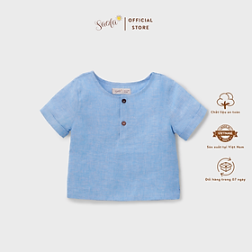 Áo Sơ Mi Bé Trai Cổ Tròn Tay Ngắn Chất Liệu Linen - RENNY SHIRT - TOL003 - SAOLA KIDS CLOTHING