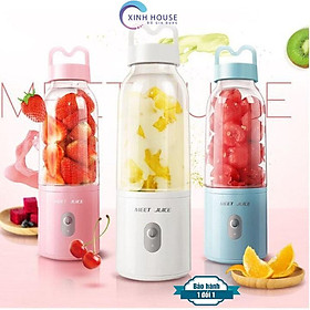 Máy Xay Sinh Tố Đa Năng Cầm Tay Meet Juice - Xay cực nhanh 9s, cao cấp, an toàn