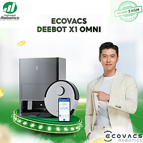 Mua Robot Hút Bụi Lau Nhà Tự Đổ Rác Và Giặt Giẻ Ecovacs Deebot X1 Omni Thông Minh Công Suất Hút Lên Tới 5000pa Hệ thống AIVI 3D Thế Hệ 2 Có Sức Mạnh Tính Toán Hơn 8 Tần T8 Aivi  16 Lần T9 - Hàng Chính Hãng