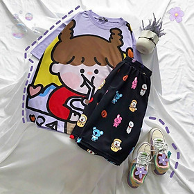 SET THUN NỮ COTTON,NHIỀU MÀU SẮC XINH XẮN,THIẾT KẾ HỌA TIẾT SINH ĐỘNG TRANG NEMO 36 FASHION