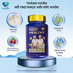 Viên Uống Bồi Bổ Sức Khoẻ NEST HEALTHY (Hộp 90) - Tăng Cường Sức Khỏe Đề Kháng Chất Lượng Cao - An Toàn - Hiệu Quả: Yến Sào 22.500mg