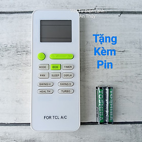 Điều khiển điều hòa TCL nút nguồn xanh lá - Tặng kèm pin hàng hãng