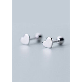 Bông Tai Nữ | Bông Tai Nữ Bạc S925 Trái Tim Yêu Thương B2526 - Bảo Ngọc Jewelry
