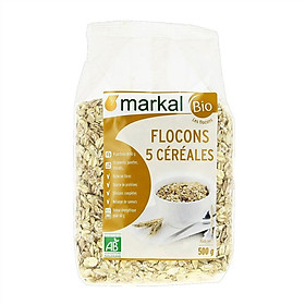 Ngũ cốc hỗn hợp hữu cơ cán dẹp Markal 500g