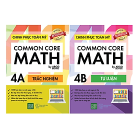 Sách - Combo Common Core Math - Chinh phục toán Mỹ 4A + 4B (1980)