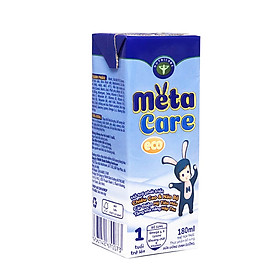 Thùng sữa nước Nutricare Metacare ECO - phát triển toàn diện cho trẻ từ 1 tuổi (180ml x 48 hộp)