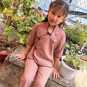 Đồ Lam Cho Bé # Mẫu Tàu Xéo Cho Bé # Đồ Bộ Bé # Quần Áo Bé Gái