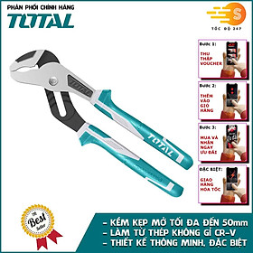 Kềm mỏ quạ 250mm làm từ thép chuyên dụng CR-V TOTAL THT281005 - Kìm cắt