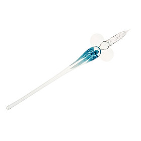 Glass Dip Pen - Glass Signature Pen Elegant Crystal Dip Sign Pen for Writing