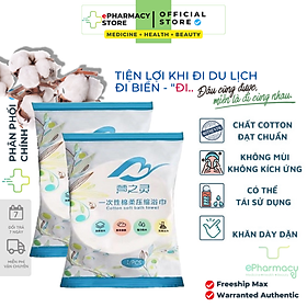 Mua Khăn tắm nén cotton - Viên khăn nén du lịch tiện lợi 70x140cm - ePharmacy