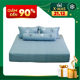 Bộ ga chun Microfiber Xám Đậm Everon Lite ELM204 (4 món)