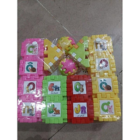 Ghép hình .ghép hình bánh răng, xếp hình vuông kỳ diệu cho bé