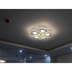 Hình ảnh Đèn Ốp trần phòng khách, đèn LED trang trí 5 CÁNH phale tăng chỉnh sáng hiện đại có 3 chế độ sáng kèm điểu khiển từ xa