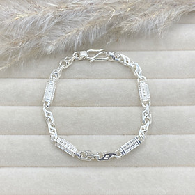 Lắc Tay Nam Bạc Ta Đốt Xu Kim Tiền BẠC HIỂU MINH LTN050 