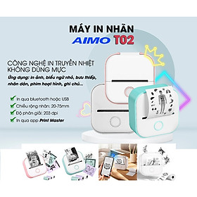Mua Máy In Nhiệt Aimo T02 Kết Nối In Trực Tiếp Từ Điện Thoại Qua Kết Nối Bluetooth - Hàng chính hãng