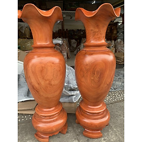 Mua Cặp lục bình phong thủy-cặp lục bình gỗ hương đá nguyên khối cao 1M2-1M4 -1M6-1M8 ( FREESHIP 60 KM )