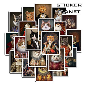 Sticker chủ đề mèo hoàng gia cool ngầu Chống Thấm, Chống Bay Màu| Trang Trí Điện Thoại, Laptop, mũ bảo hiểm, bình nước