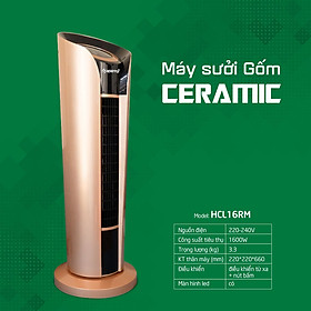 Mua Máy sưởi gốm ceramic Erito HCL16RM   Hàng Chính Hãng  