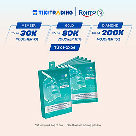 Hộp mặt nạ tinh chất làm dịu và cải thiện da mụn, nhạy cảm cao cấp Hada Labo Premium Pore Care Serum Mask (115g/5 miếng)
