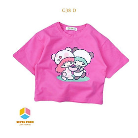 Áo Thun lửng - Croptop bé gái G38 size Đại - G&K Kids - Beeking - seven