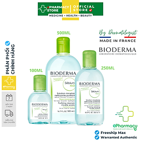 Tẩy Trang BIODERMA Sébium H2O Micellar Water Makeup Remover cho da dầu mụn nhạy cảm