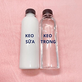 Combo 2 Chai Keo Sữa + Keo Trong Đóng Chai - Nguyên liệu làm slime
