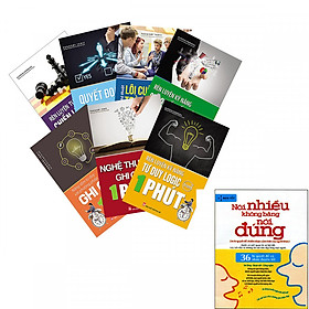Combo 7 Cuốn Luyện Não Trong 1 Phút Bán Chạy Nhất Nhật Bản (Tái Bản) tặng cuốn nói nhiều không bằng nói đúng