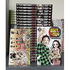 Trọn bộ - Thanh gươm diệt quỷ - Tập 1 đến Tập 23 - Tặng kèm 1 bìa Stiker dán hình nhân vật