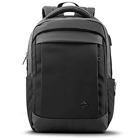 Balo laptop Mr Vui 967 balo đi học đi làm cho học sinh và sinh viên  kích thước 43 x 32 x 13 cm - Màu đen